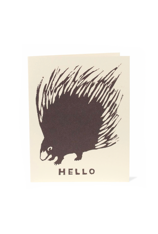 Hello Porcupine Card