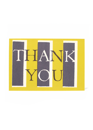 Thank You Card, Acid Yellow