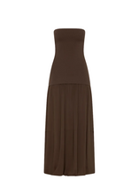 Load image into Gallery viewer, Strapless Balloon Hem Dress, Cedar
