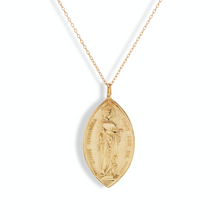 Load image into Gallery viewer, St. Dymphna Necklace, 14k Gold
