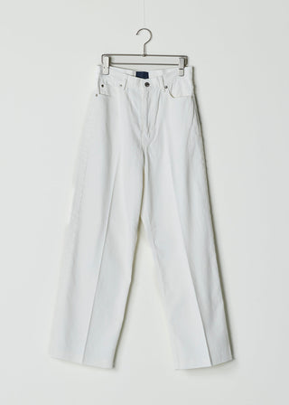 Embroidery Pants, White