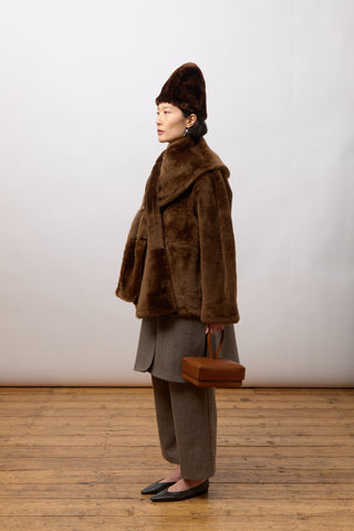 Sheepskin Stole, Walnut