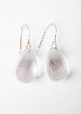 Gota Maxi Earrings, Clear