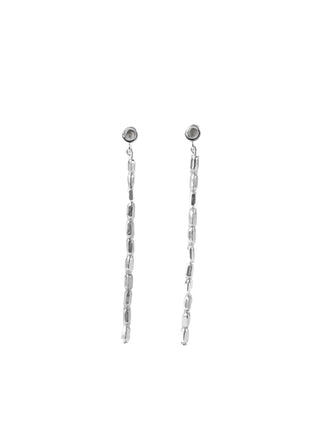 Criteria Earrings, Silver