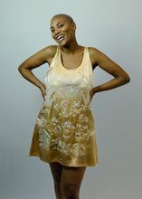 Load image into Gallery viewer, Spider Warli Beadwork Sheath Dress, Champagne
