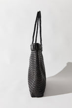 Load image into Gallery viewer, Wide Bagu Woven Tote, Black

