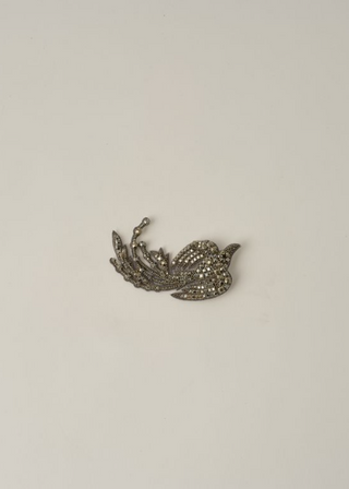 Swallow Brooch, Black