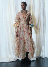 Load image into Gallery viewer, Blockprint Dot Rucha Dress, Red / Beige
