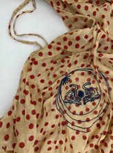 Load image into Gallery viewer, Blockprint Dot Rucha Dress, Red / Beige
