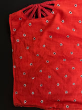 Load image into Gallery viewer, Kasab Flower Slip Skirt, Apple Red/Silver

