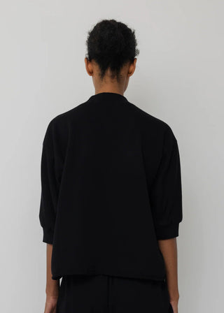 Short Sleeve Sweatshirt, Black
