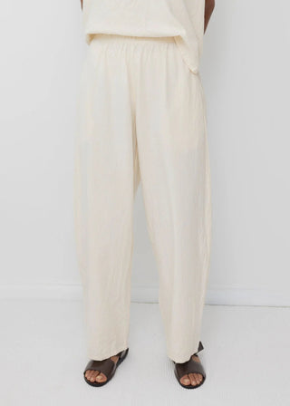 Wide Twill Trouser, Natural