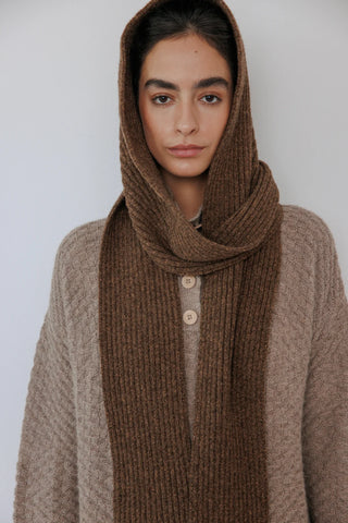 Wrap Scarf, Umber
