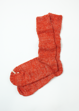 Garabou Organic Cotton Slipper Socks, Red