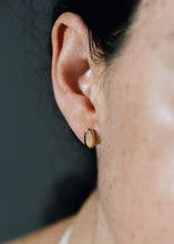 Load image into Gallery viewer, Dome Studs, White Agate/Gold
