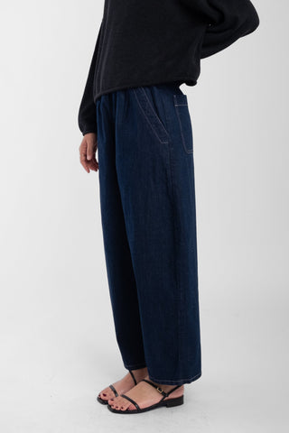 Barrel Pant, Dark Indigo