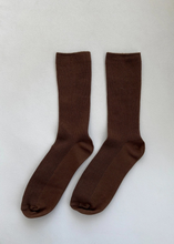 Load image into Gallery viewer, Trouser Socks, Dijon Brown
