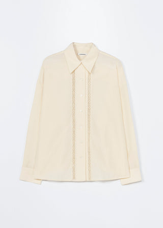 Lace Shirt, Cream