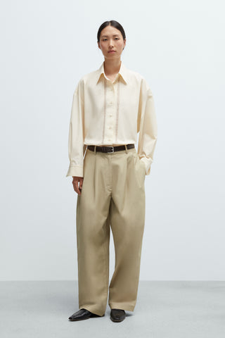 Lace Shirt, Cream