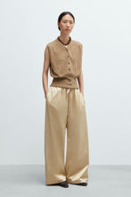 Load image into Gallery viewer, Satin Drawstring Pants, Champagne
