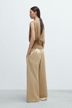Load image into Gallery viewer, Satin Drawstring Pants, Champagne
