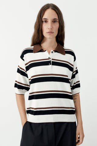 Organic Cotton Striped Polo