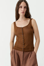 Load image into Gallery viewer, Ribbed Tank Top, Tobacco
