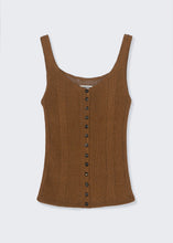 Load image into Gallery viewer, Ribbed Tank Top, Tobacco
