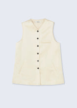 Load image into Gallery viewer, Satin Tailored Vest, Marfil
