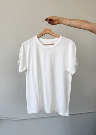 Organic Cotton Vintage Boy Tee, White