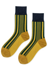 Load image into Gallery viewer, Shimmer Stripe Crew, Lemon
