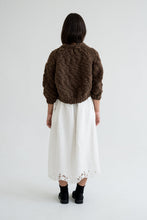 Load image into Gallery viewer, Jacaranda Hand Knitted Wool Cardigan, Earth

