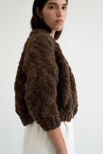 Load image into Gallery viewer, Jacaranda Hand Knitted Wool Cardigan, Earth
