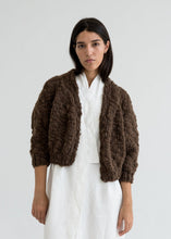 Load image into Gallery viewer, Jacaranda Hand Knitted Wool Cardigan, Earth
