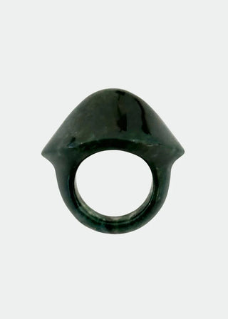 Bud Ring, Moss Agate