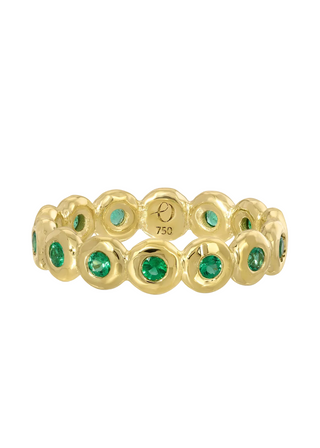 Nesting Gem Eternity Ring, Emerald
