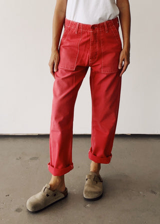 The Officer Pant, Faded Red