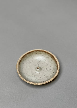 Stoneware Incense Holder, Piker White