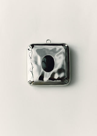 Pill Box, Platinum & White Brass