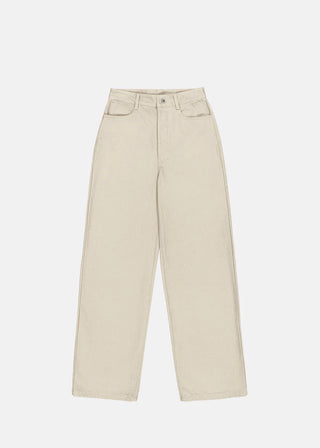 Straight Leg Jeans, Ecru